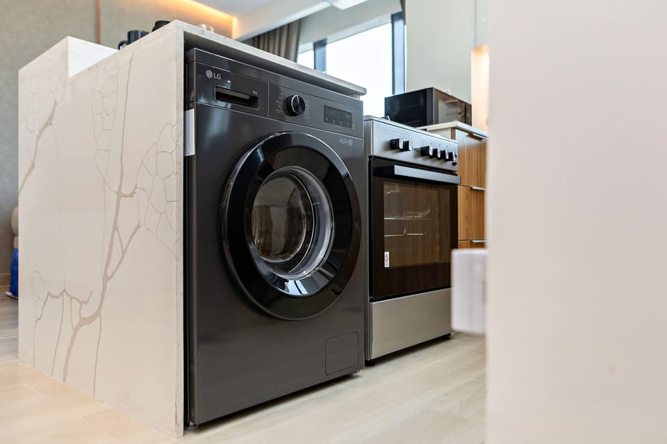 Premium Apartment, 1 Bedroom, Balcony, City View | Private kitchen | Full-size fridge, microwave, oven, electric kettle