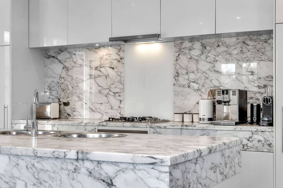 Gourmet kitchen with premium cooking appliances