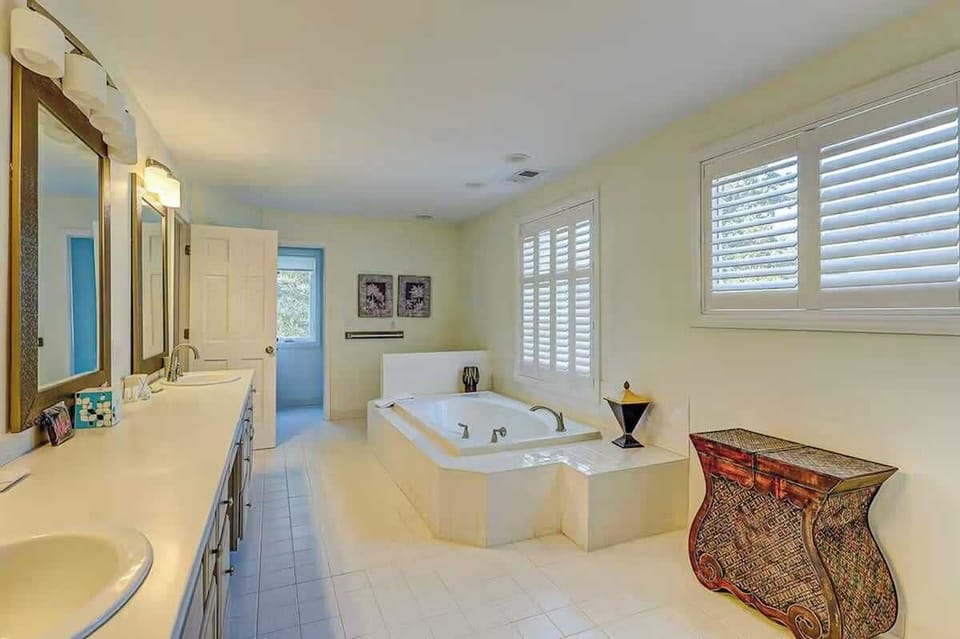 Unwind in your private spa-like bathroom with a luxurious soaking tub perfect for relaxing after your day of adventures.