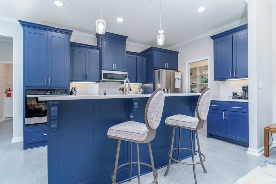Kitchen | Open Interior | Central Heating & A/C