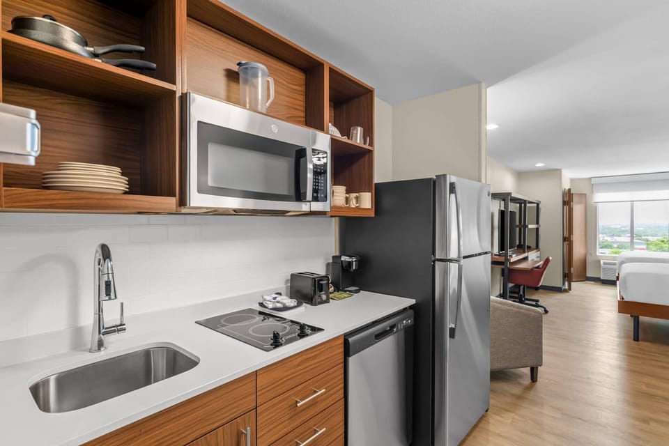 Suite, 2 Queen Beds, Non Smoking | Pillowtop beds, desk, laptop workspace, free WiFi