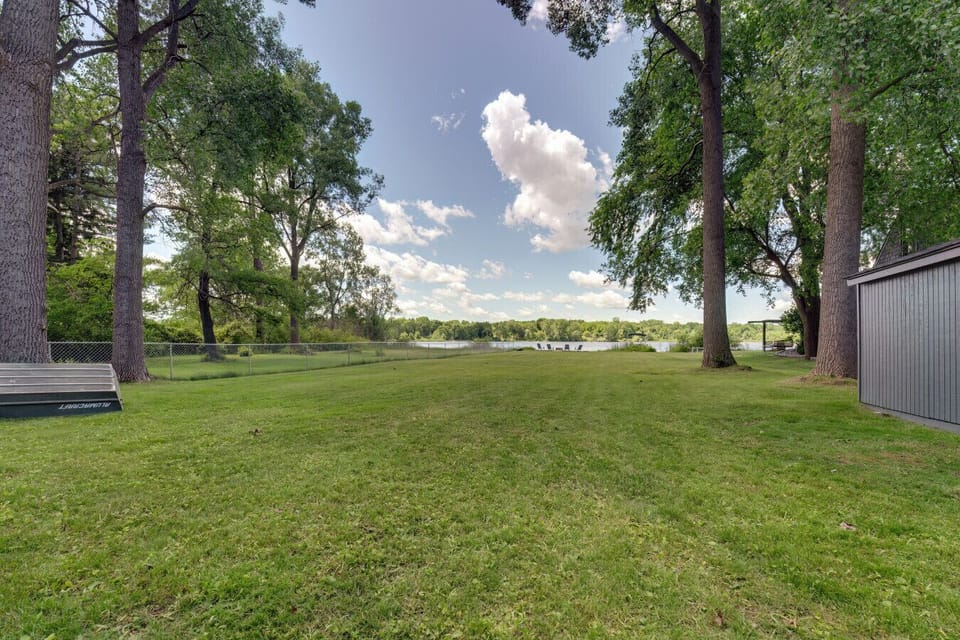 Yard | Open Green Space & Lake Views
