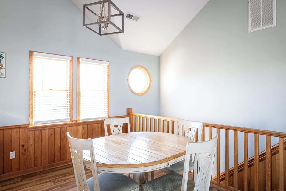 Informal dining table off of the kitchen