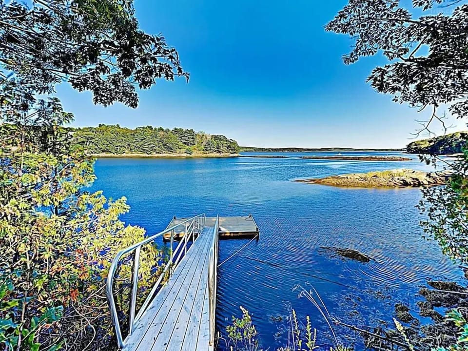 Private dock access from the yard area-