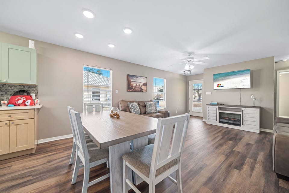 Dining and living area