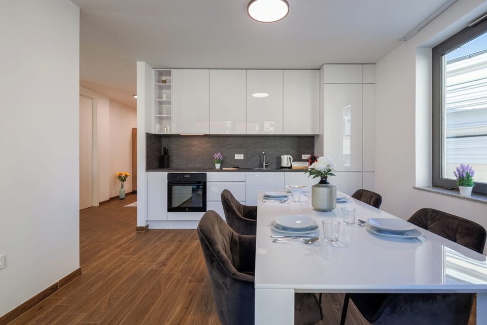 Kitchen and dining area