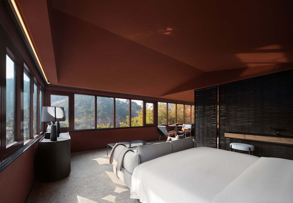 Panoramic Double Room, Patio, Mountain View | Minibar, desk, laptop workspace, iron/ironing board