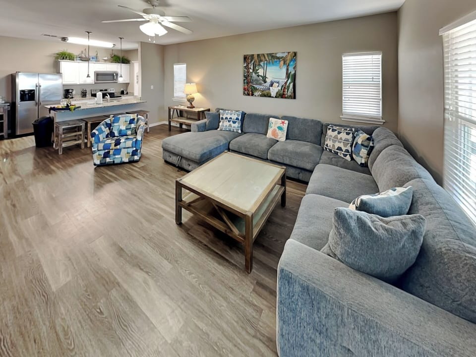Open Concept Living Room, Kitchen, & Dining Area - Third Floor