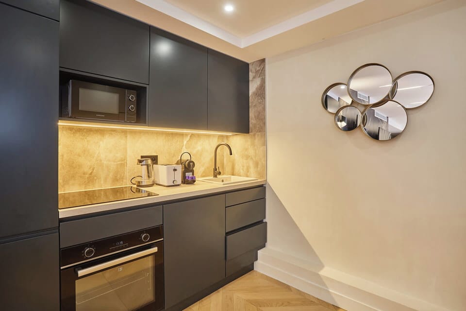 Apartment | Private kitchen | Cleaning supplies