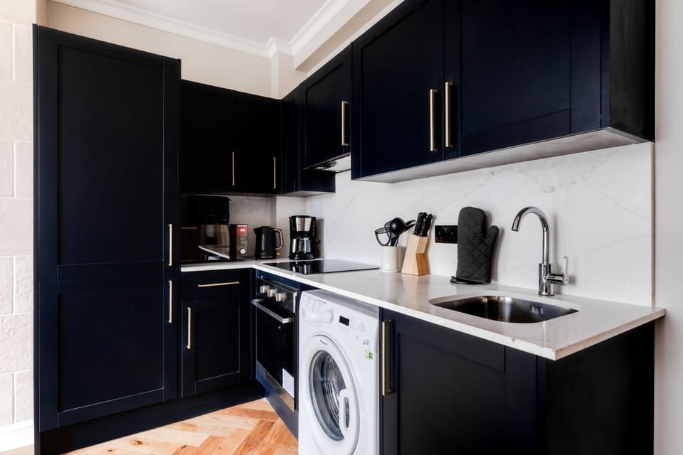 Deluxe Apartment, Ensuite, City View | Shared kitchen | Full-size fridge, microwave, oven, stovetop