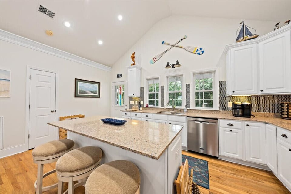 Fully stocked kitchen