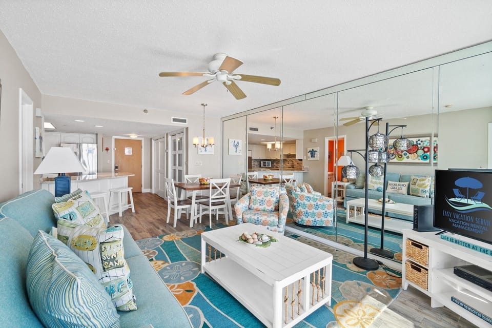 Spacious living room with plenty of natural light and stylish furnishings
