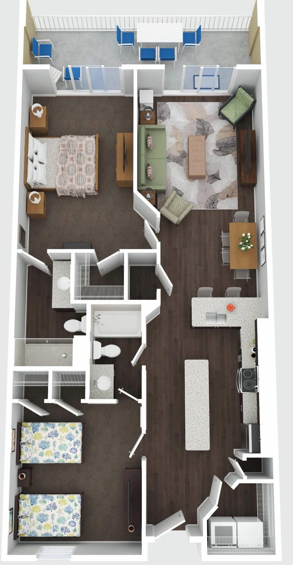 Summerlin 602 - 3D Floor Plan