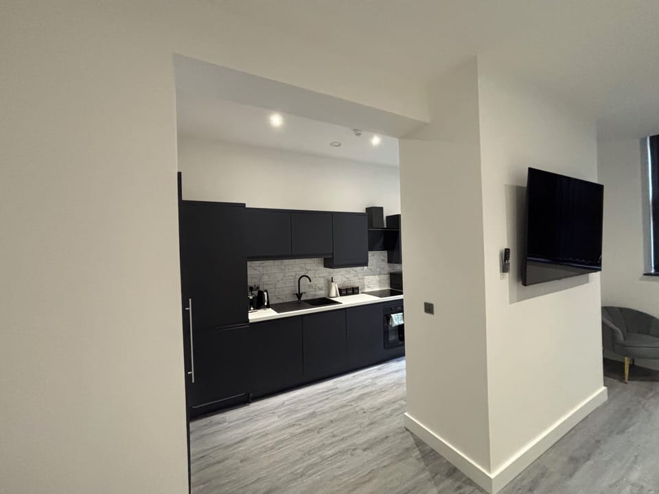 Apartment, 2 Bedrooms, Balcony | Private kitchen | Full-size fridge, microwave, oven, stovetop
