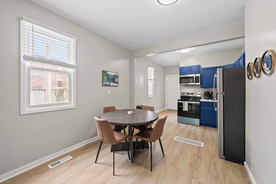 Make mealtime memories together at the dining table, seating 4​