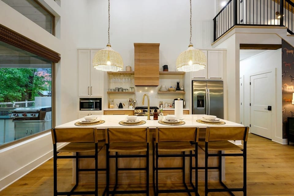 Whip up breakfast or gather for game night snacks - this kitchen's got you covered.