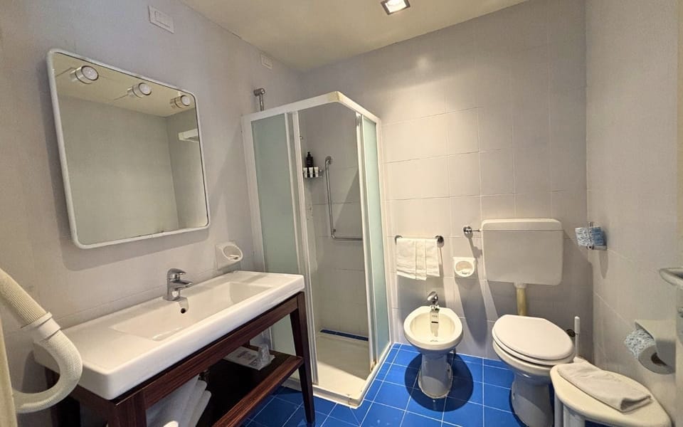 Comfort Triple Room | Bathroom | Hair dryer, towels