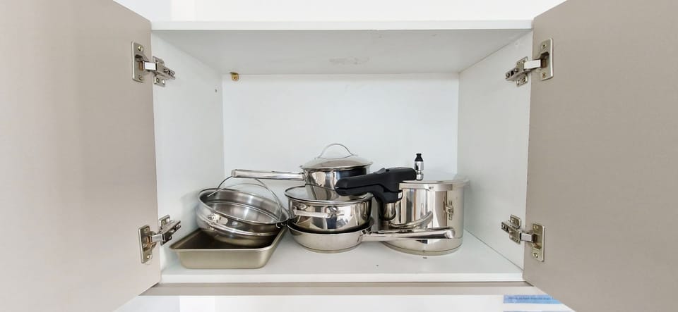 Basic Apartment | Private kitchen | Fridge, microwave, coffee/tea maker, blender