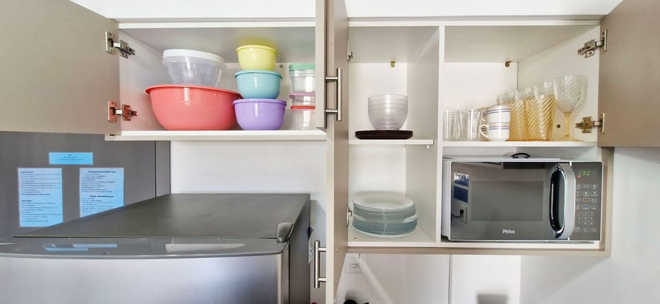 Basic Apartment | Private kitchen | Fridge, microwave, coffee/tea maker, blender