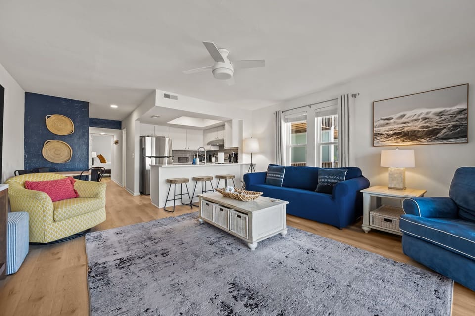 Stylish open‑concept living room retreat