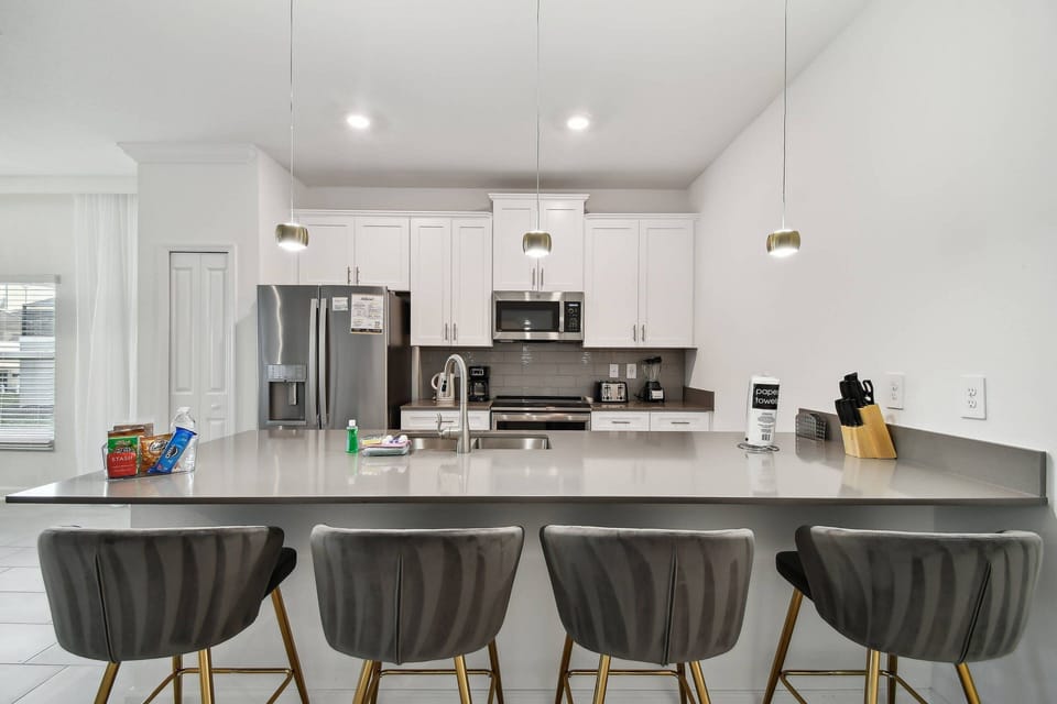 Luxury Villa | Private kitchen | Coffee/tea maker, electric kettle, highchair, dining table