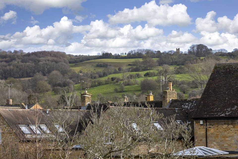 Tower View Master Bedroom Window View - StayCotswold