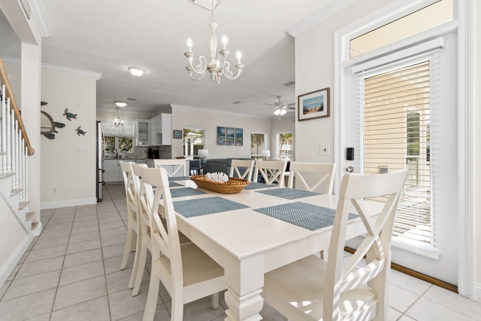 Wouldn't it be nice to dine here just steps from the kitchen and porch?