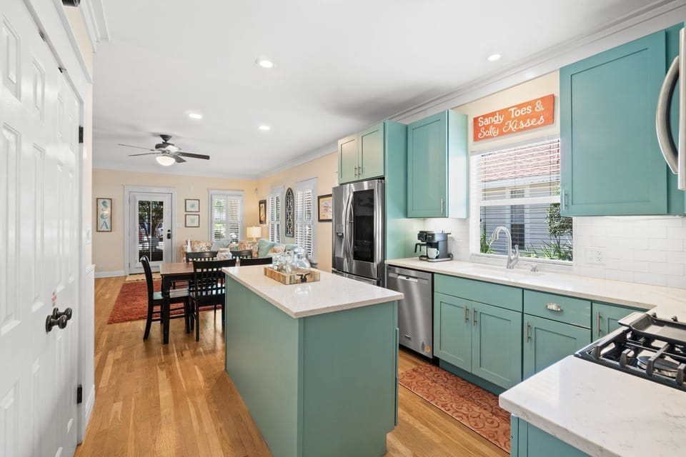 Make yourself at home in this gorgeous kitchen!