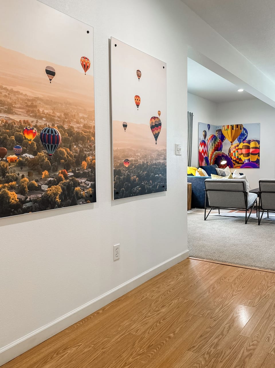 Colorful artwork throughout adds warmth and personality