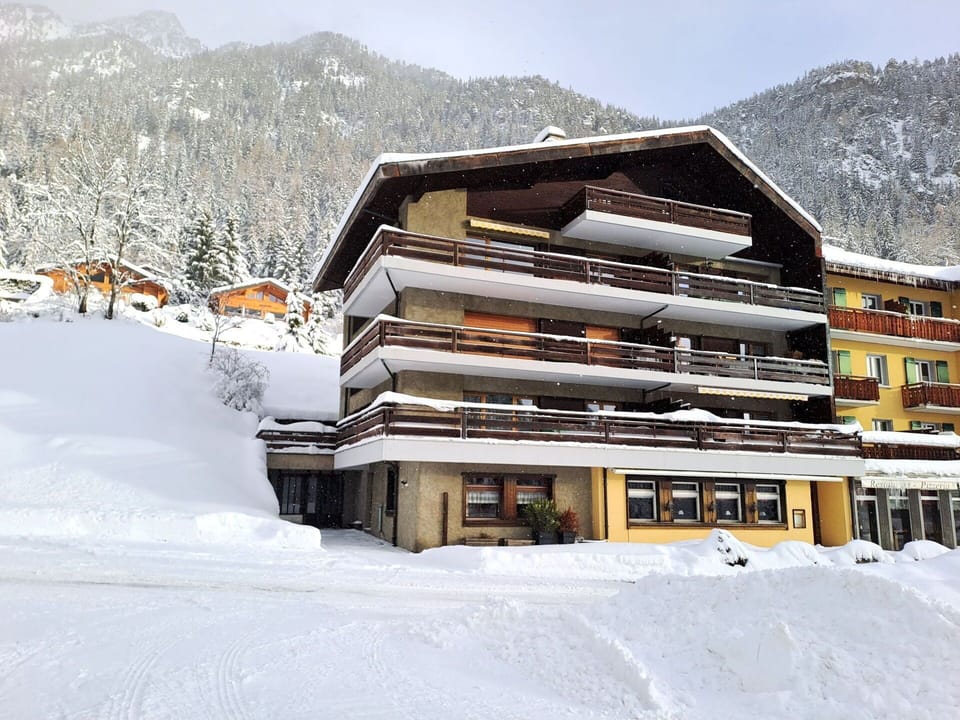 Building, Snow, Sky, Mountain, Window, House, Slope, Tree, Wood, Rural Area