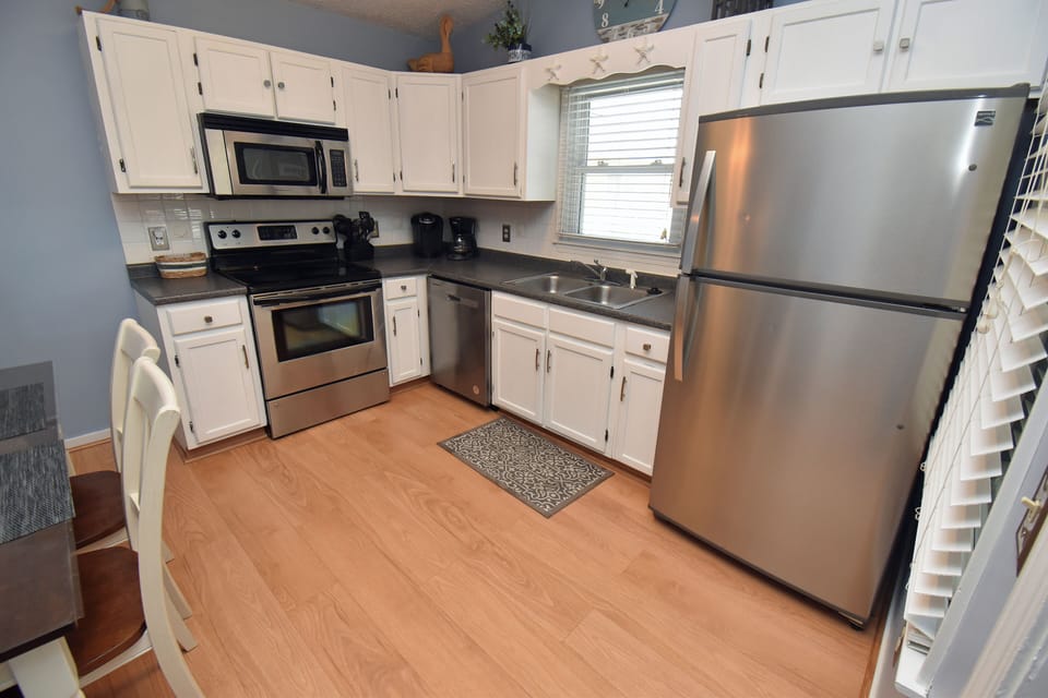 Meal prep is a breeze in the fully equipped kitchen!