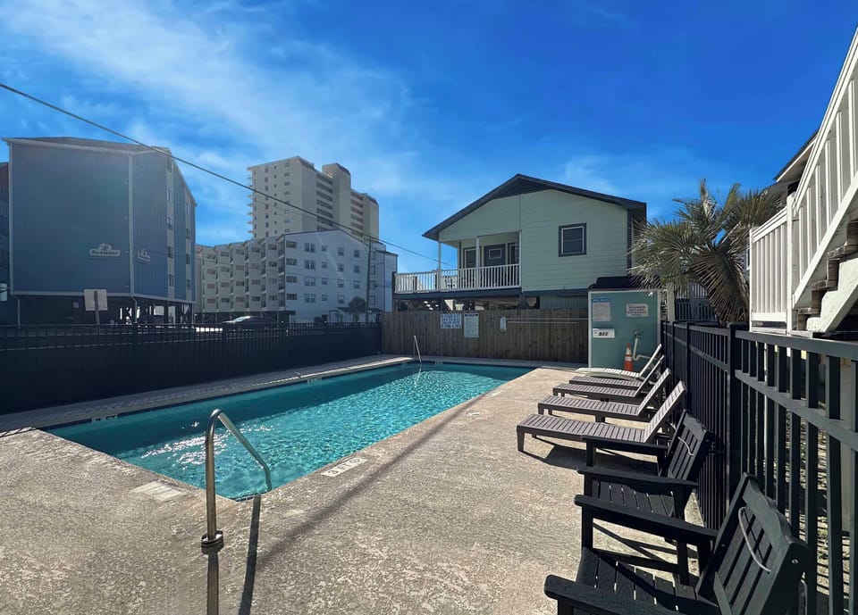 Enjoy swimming in the community pool!