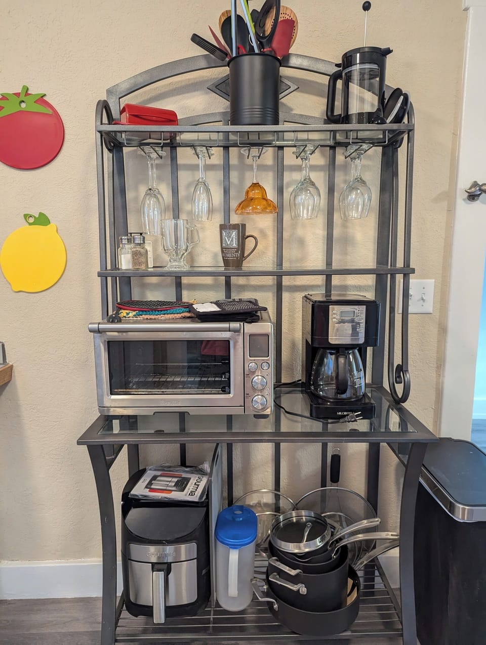 The kitchen is well appointed