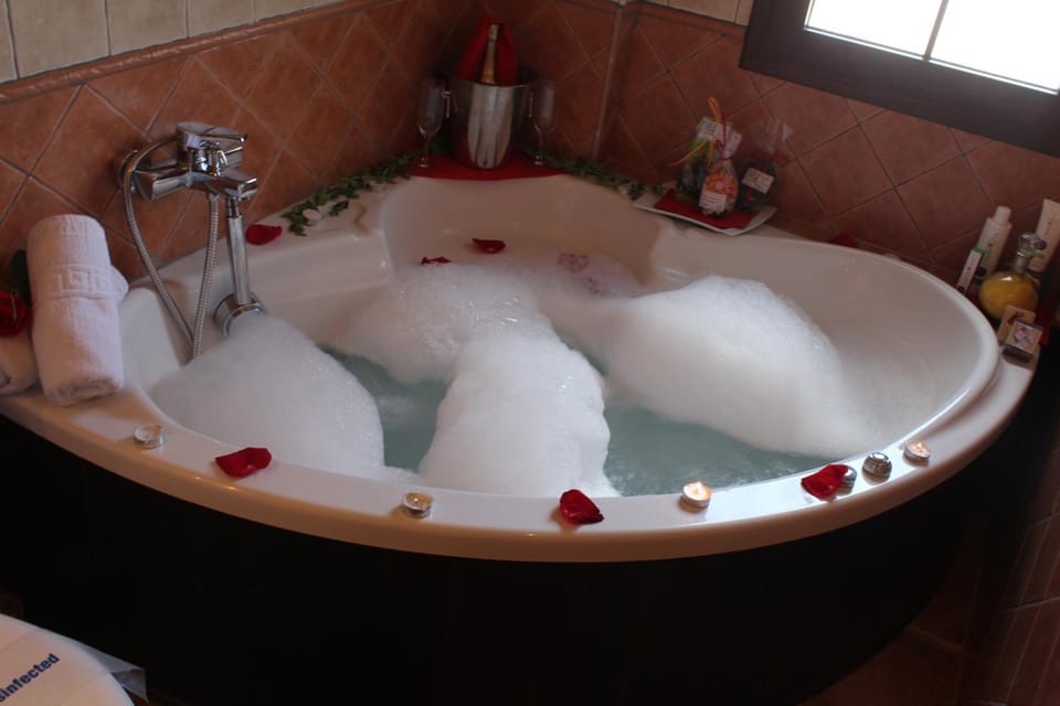 Hair dryer, bidet, towels