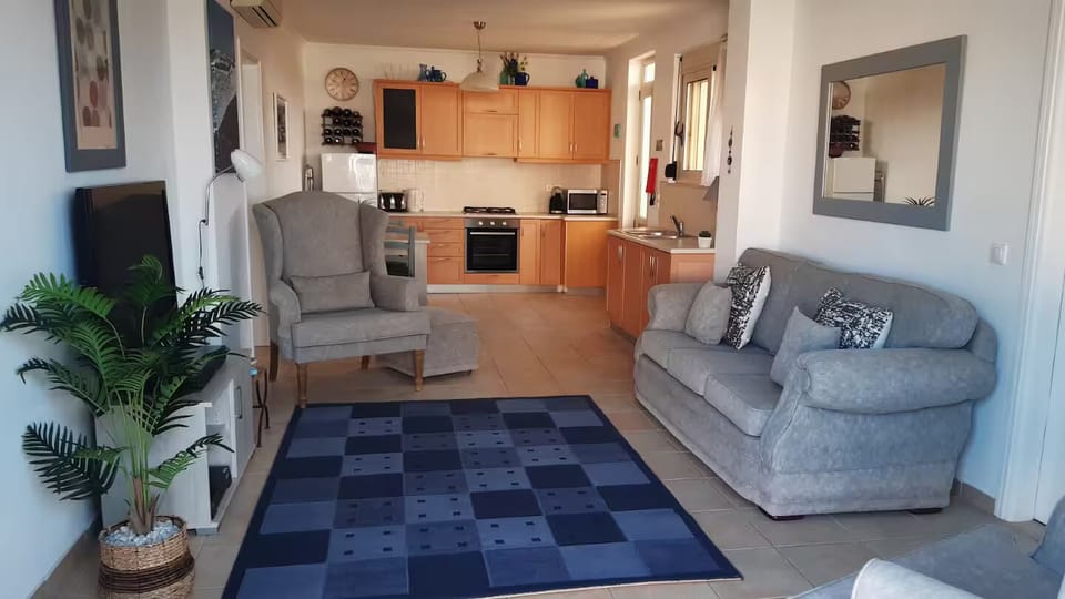 Open plan living space in the Apartment.