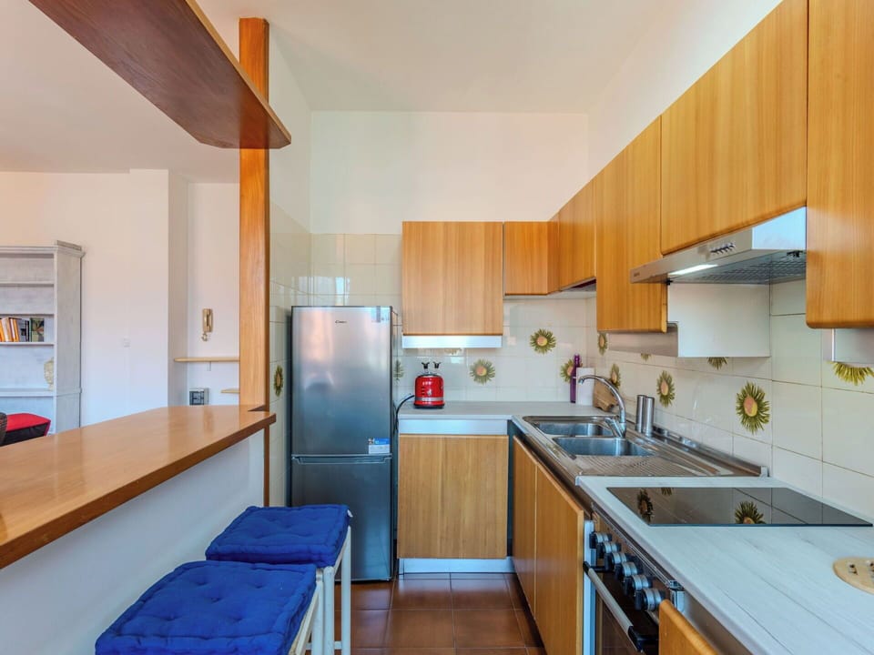 Kitchen, Countertop, Kitchen Appliance, Flooring, Major Appliance, Interior Design, Wood, Furniture, Floor, Cabinetry