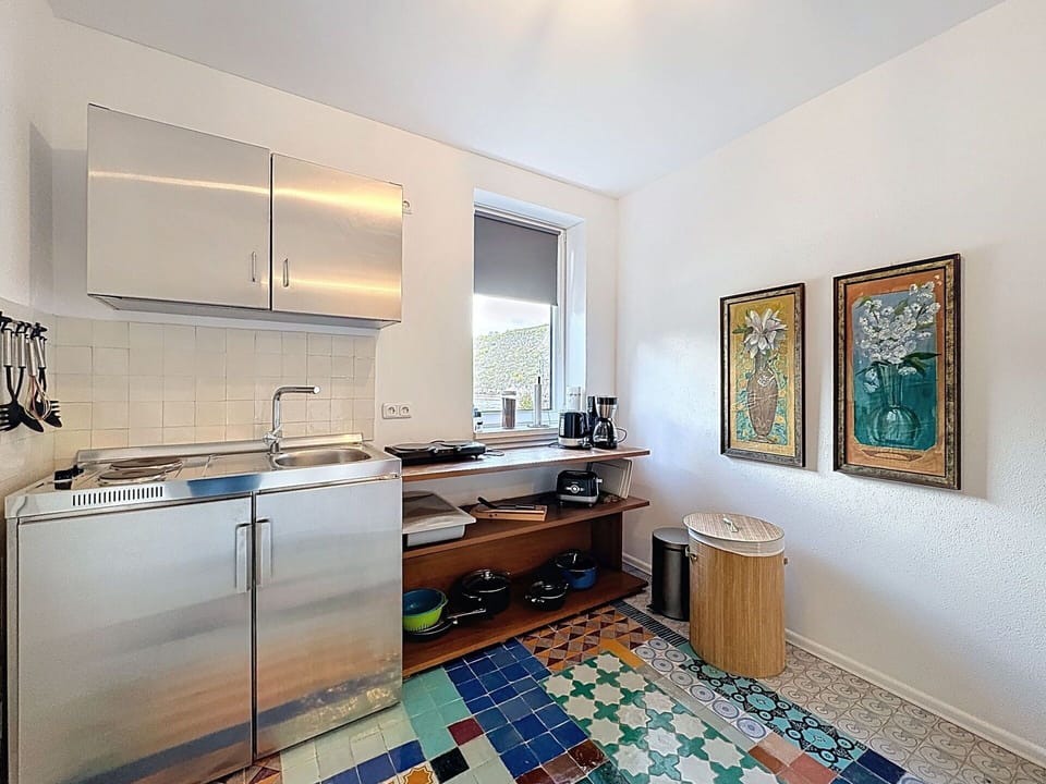 Flooring, Interior Design, Floor, Kitchen, Countertop, Wood, Major Appliance, Furniture, Kitchen Appliance, Ceiling