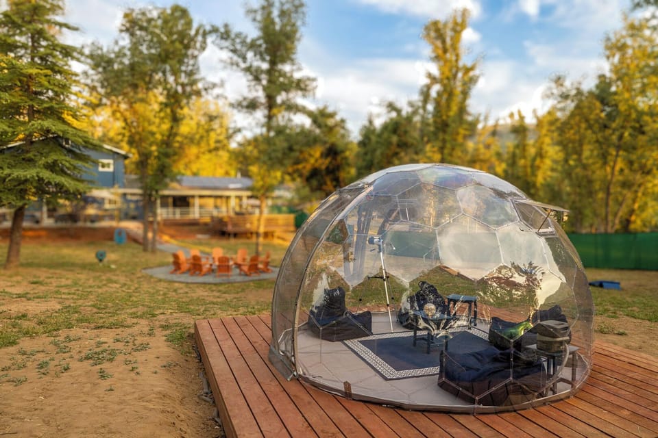 Star gazing dome for a unique night time experience