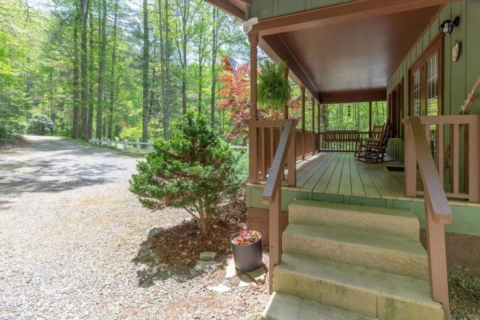Front driveway and porch
