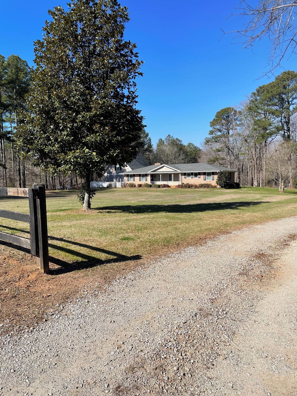 Driveway and entrance
