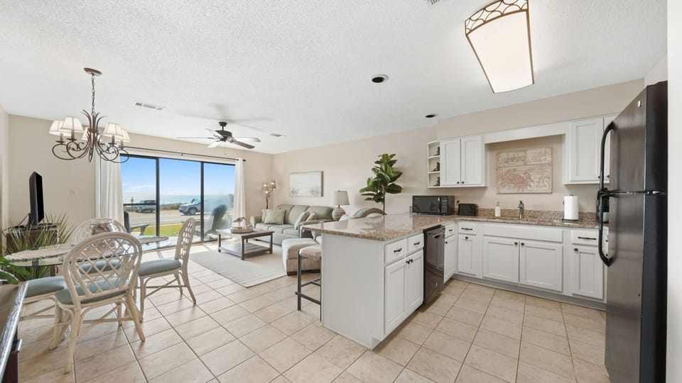 Open Concept Kitchen and Living Area