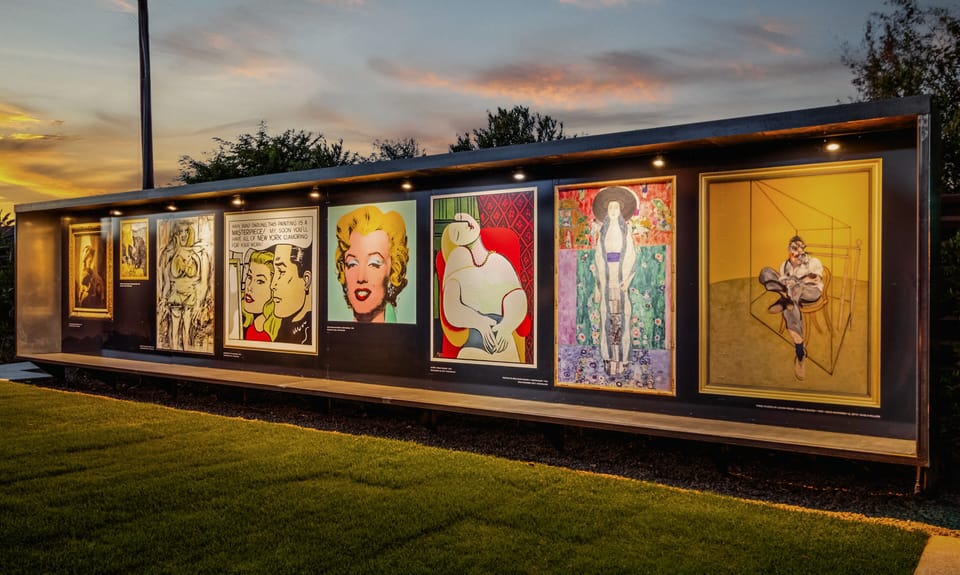 A bold outdoor gallery moment that turns your Scottsdale stay into a private, open-air art experience.