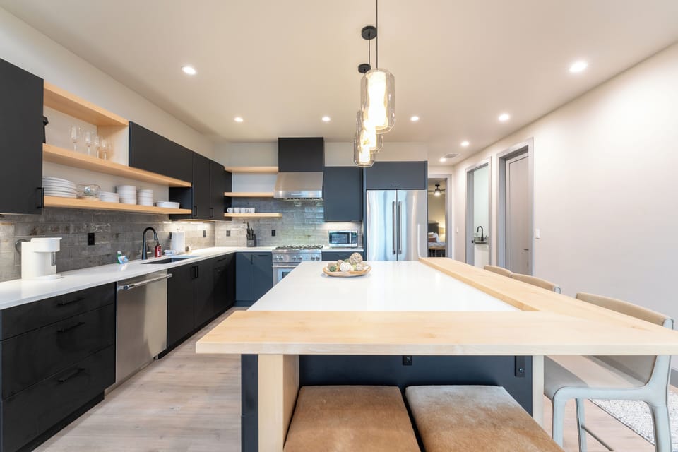 Stainless steel appliances in the kitchen | Main Level