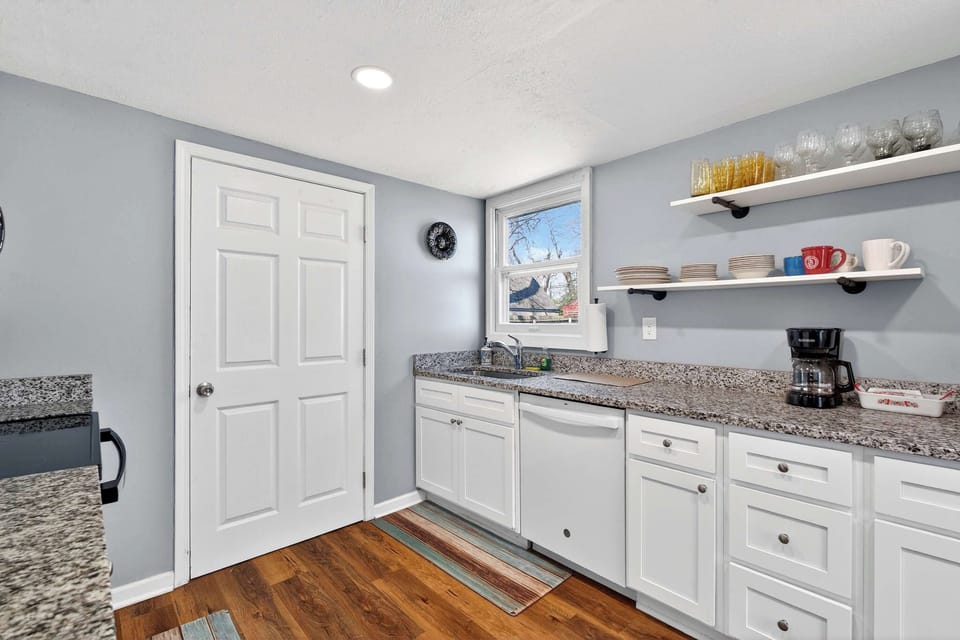 Kitchen: Start your day right with fresh coffee and a functional kitchen ready for your group.