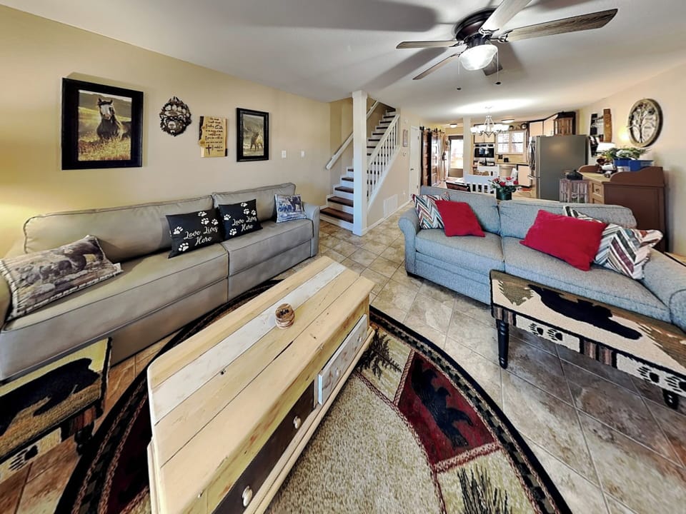 Living Room - Open Layout w/ Kitchen & Dining - First Floor