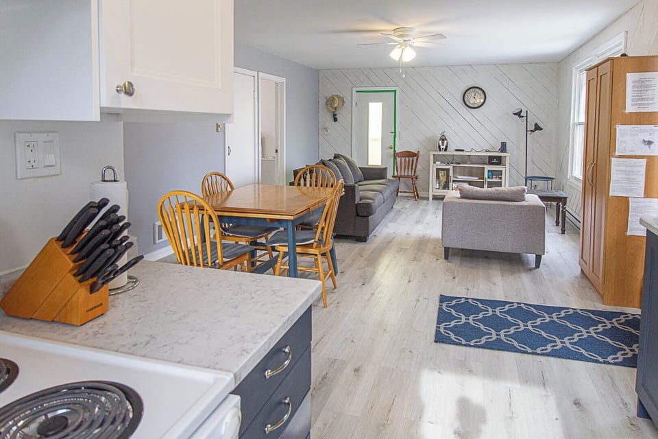 Kitchen Looking into Living/Dining Area