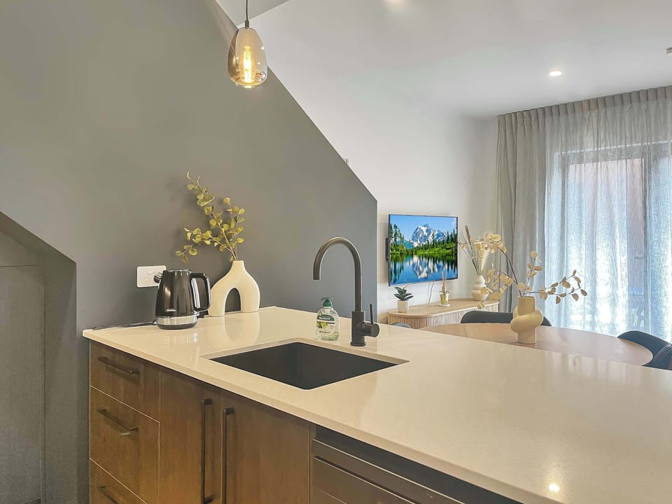 Designer kitchen space perfect for cooking and gathering
