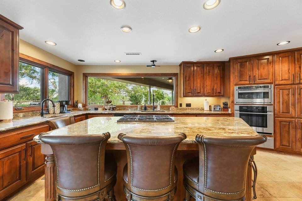 Fully stocked chef's kitchen