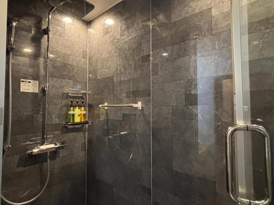 Standard Double Room, 1 King Bed | Bathroom | Hair dryer, slippers, bidet, towels