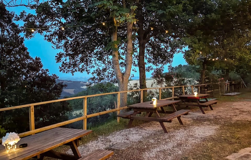 outside
